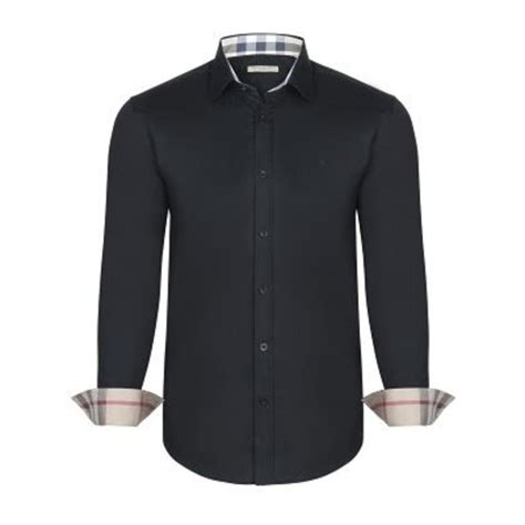 chemise burberry noir homme pas cher|Chemises de luxe pour homme .